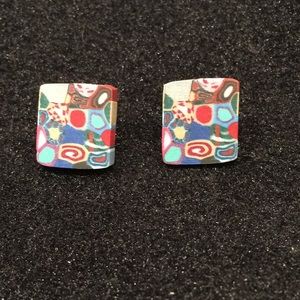 Cute colorful Fimo Clay Earrings